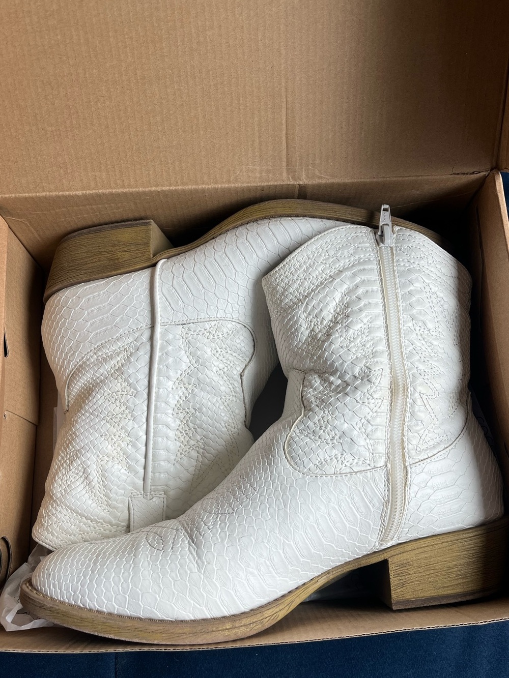Free People White Pistol Ankle Boots